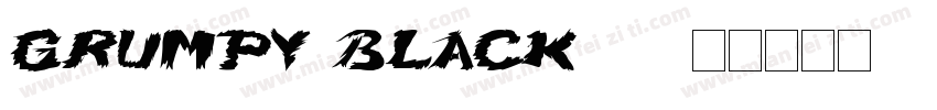 Grumpy Black 24字体转换
